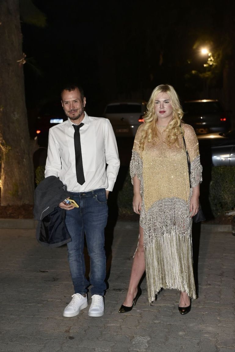 Esmeralda Mitre también estuvo invitada a la fiesta junto a Martín Ortega.