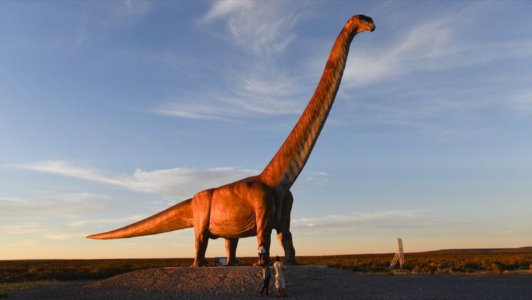 La réplica de un tiranosaurio en tamaño real