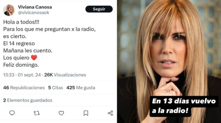 El anuncio de Radio Rivadavia de Viviana Canosa El anuncio de Radio Rivadavia de Viviana Canosa