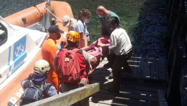Un turista sufrió fractura de cráneo en Los Arrayanes