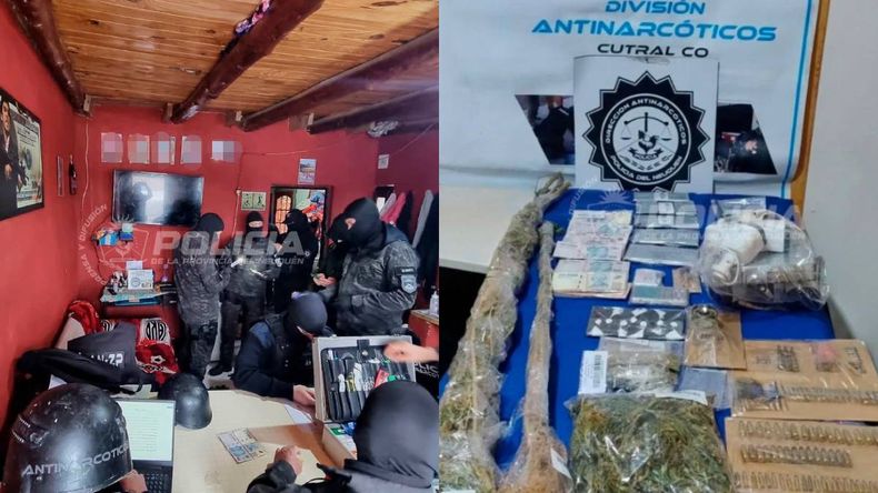 Operativos contra el microtráfico en Neuquén: secuestraron drogas, dinero y celulares