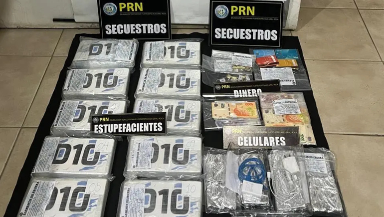La Policía de Río Negro logró captar a tres integrantes de una banda narco en General Roca.