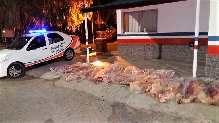 Atrapan otro cargamento de carne ilegal en la Ruta 151