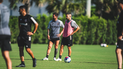 Lionel Messi con Jordi Alba en el entrenamiento de Inter Miami. 