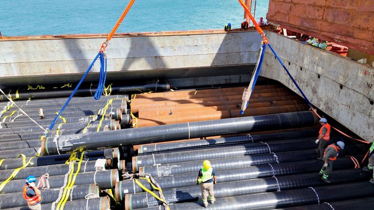 Finalizó el primer hito logístico del gasoducto vinculado al proyecto GNL (Foto: Gobierno de Río Negro) Finalizó el primer hito logístico del gasoducto vinculado al proyecto GNL (Foto: Gobierno de Río Negro)