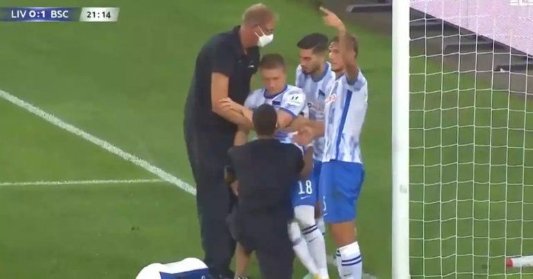 Preocupación: Ascacíbar marcó un gol, pero lo noqueó el arquero