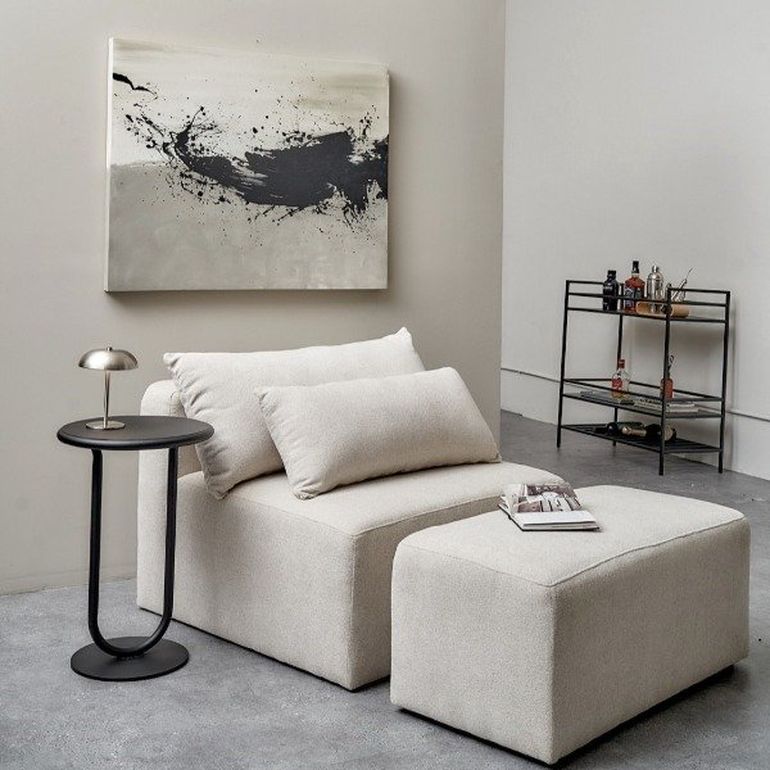 El sillón modular permite unir varias piezas según lo que se busque. El sillón modular permite unir varias piezas según lo que se busque.