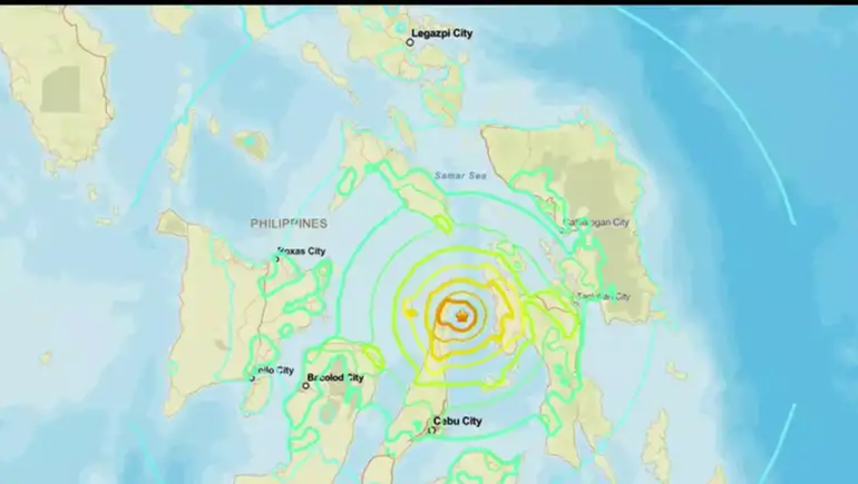 Hubo un fuerte registro de un terremoto en Filipinas