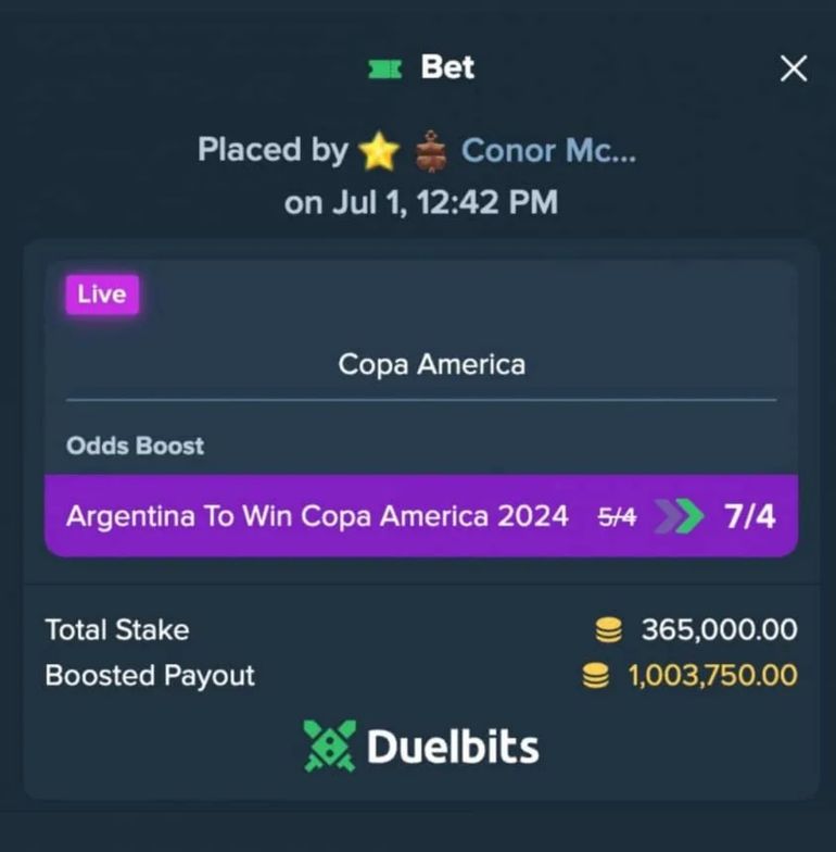 La apuesta de McGregor por la Argentina en la Copa América La apuesta de McGregor por la Argentina en la Copa América