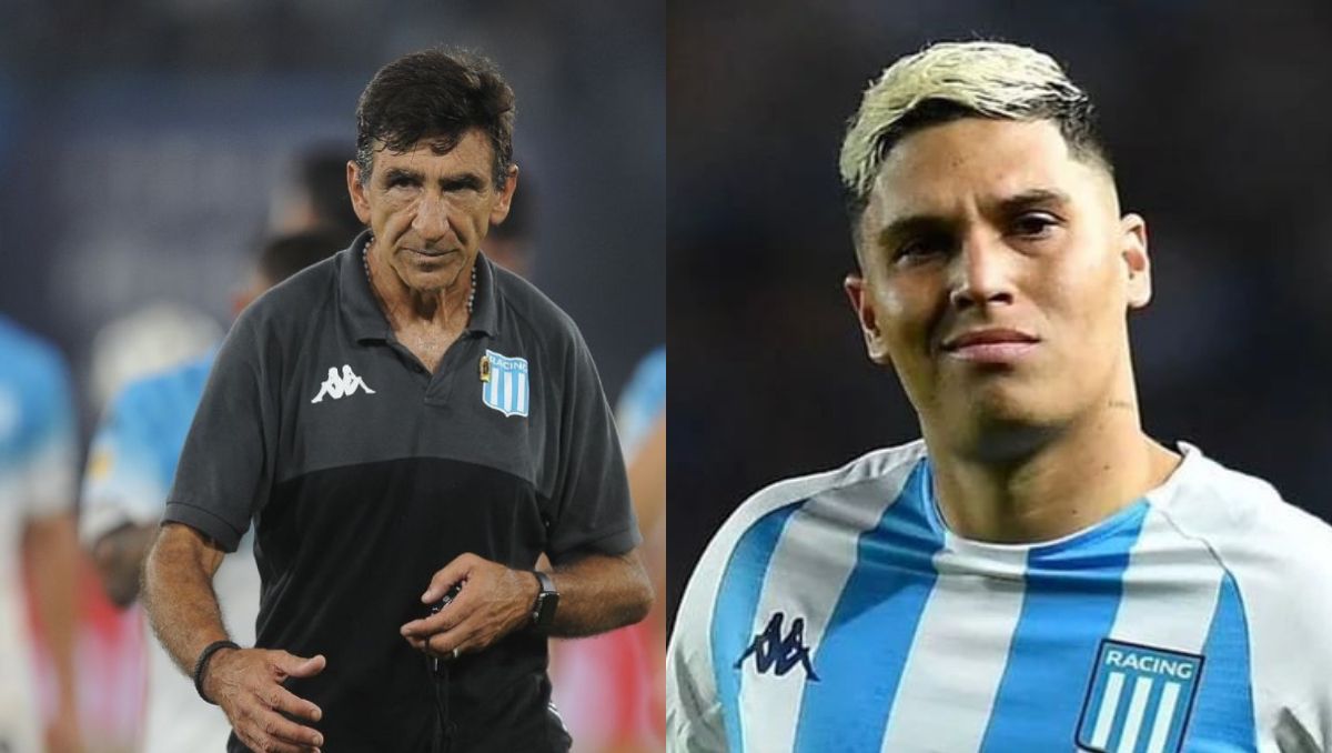 El DT de Racing apuntó contra Juanfer Quintero y reveló si se va: Tiene ofertas