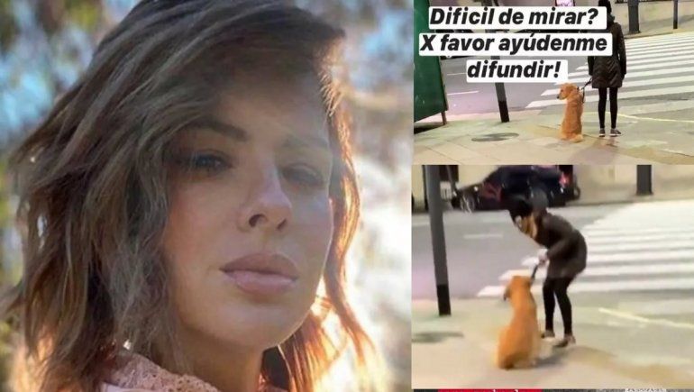 La China Suárez, furiosa con una mujer que le pegó a su perro en plena calle