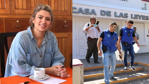 Nadia Márquez en Casa de las Leyes. Hay registros de que usaba el edificio cultural para temas particulares. Hay una denuncia.&nbsp;