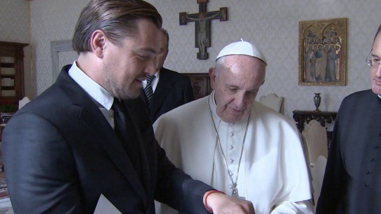 Francisco recibió a Leonardo Di Caprio