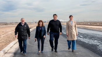 inicio la obra de pavimentacion de una arteria estrategica que conectara la ciudad con autovia norte