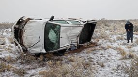 Más vuelcos a causa de la nieve en la ruta 237