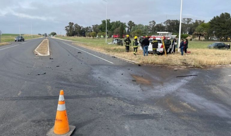 El cruce de las rutas provinciales 1 y 14, en La Pampa, donde se produjo un nuevo accidente fatal. El cruce de las rutas provinciales 1 y 14, en La Pampa, donde se produjo un nuevo accidente fatal. 