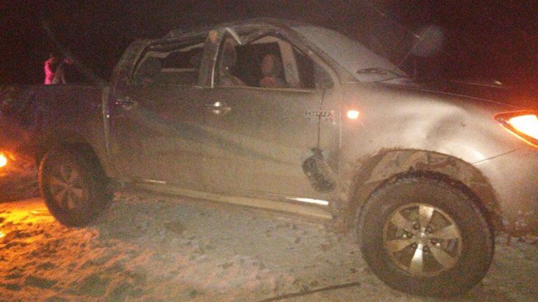 Volcaron camino a Añelo durante el temporal de nieve: un herido