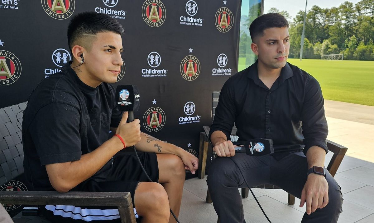 Thiago Almada en la nota que dio este lunes a Gastón Edul.&nbsp;