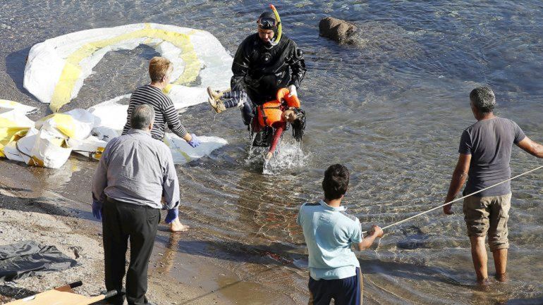 Ocurrió frente a la isla griega de Lesbos.