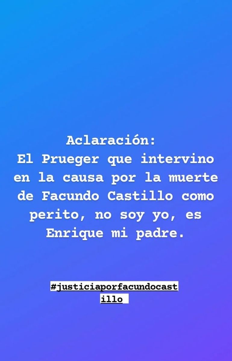 En redes: la aclaración de un perito sobre el juicio por Facundo Castillo