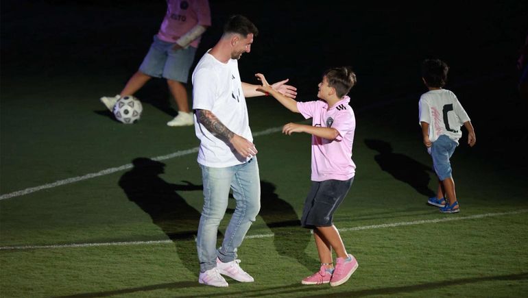 Debutó el heredero de Lionel Messi: Thiago jugó su primer partido en Inter Miami