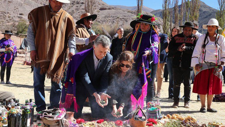 Macri pidió a la Pachamama un país en paz, en armonía y con trabajo para todos