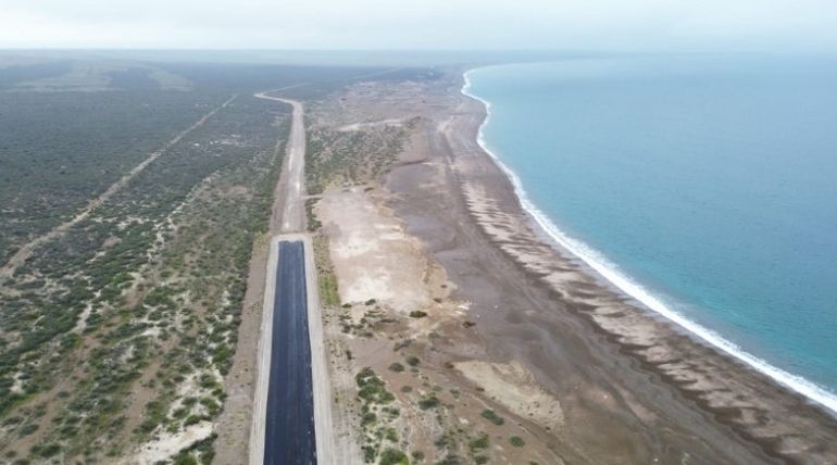 Pavimento de la Ruta 42 en Chubut. Pavimento de la Ruta 42 en Chubut.