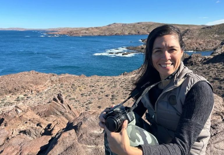 Magalí Olmedo Massat, la científica del Conicet que trabaja en la costa de Chubut. Magalí Olmedo Massat, la científica del Conicet que trabaja en la costa de Chubut.