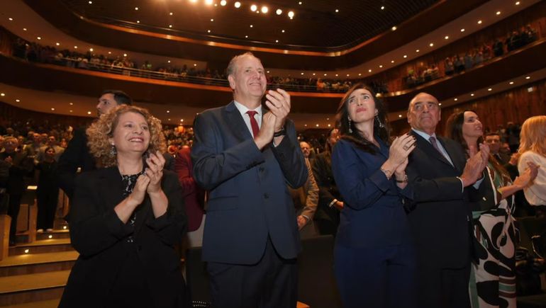 Las iglesias evangélicas celebraron su día y Victoria Villarruel estuvo presente.