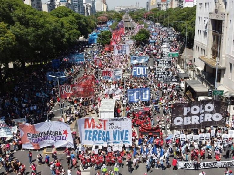La marcha del miércoles será el primer testeo del protocolo antipiquetes de Bullrich. La marcha del miércoles será el primer testeo del protocolo antipiquetes de Bullrich.