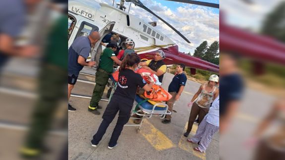 La mujer arrastrada por el alud perdió una de sus piernas