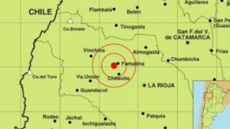 Un sismo de 6,2 grados sacudió Famantina
