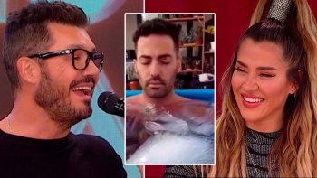 la chicana de tinelli a baron al ver a su ex haciendo terapia de hielo la chicana de tinelli a baron al ver a su ex haciendo terapia de hielo