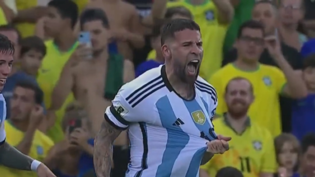 ¡Gol de Argentina! Otamendi pone arriba al campeón del mundo sobre Brasil thumbnail