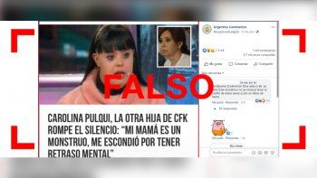 es falso que cfk tiene una hija escondida con sindrome de down es falso que cfk tiene una hija escondida con sindrome de down
