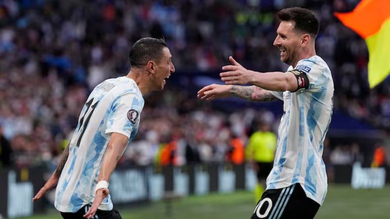 Ángel Di María y Lionel Messi Ángel Di María y Lionel Messi