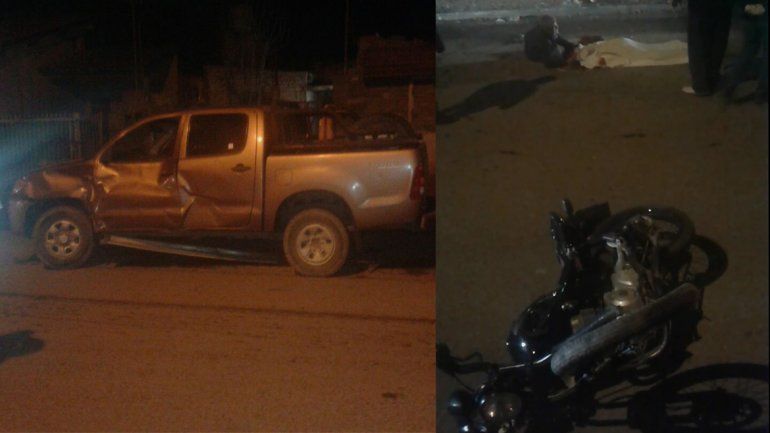 Un motociclista murió tras chocar brutalmente contra una camioneta