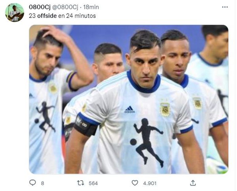 Le Anularon Tres Goles A Argentina Y Los Memes Se Acordaron De Wanchope 8132