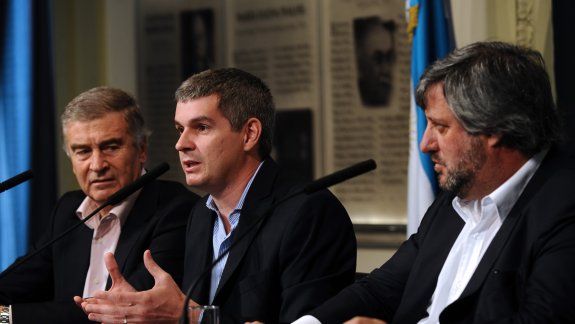 Peña dio una conferencia con Aguad antes de la imputación.