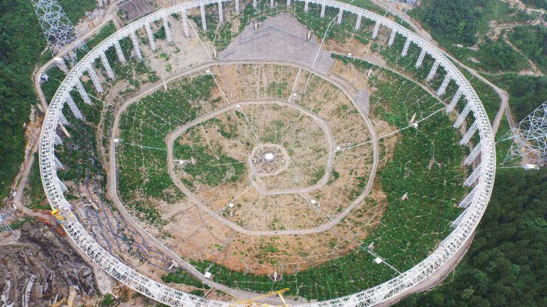 El mayor radiotelescopio del mundo tiene el tamaño de 30 estadios de fútbol.