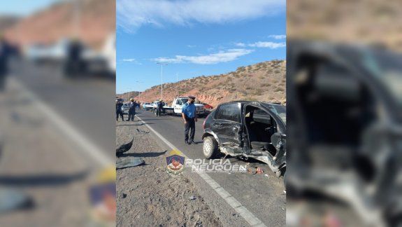 Impactante triple choque sobre la Ruta 7 dejó tres heridos