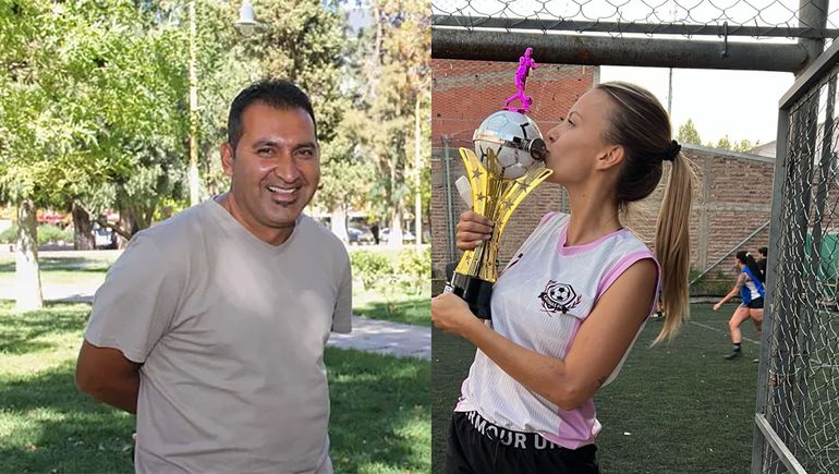 Dos campeones. El Chala Parra y su hija Azul.
