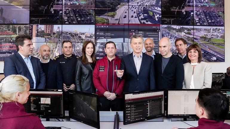 Macri, Vidal y Rodríguez Larreta, juntos por  la seguridad