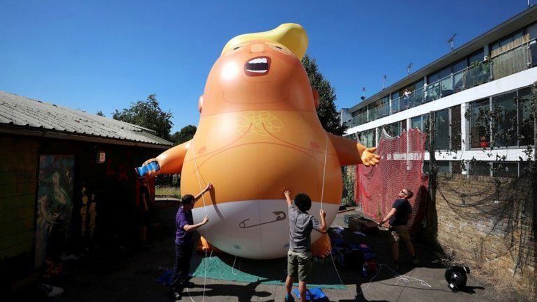 El alcalde de la capital inglesa autorizó la protesta contra Trump.