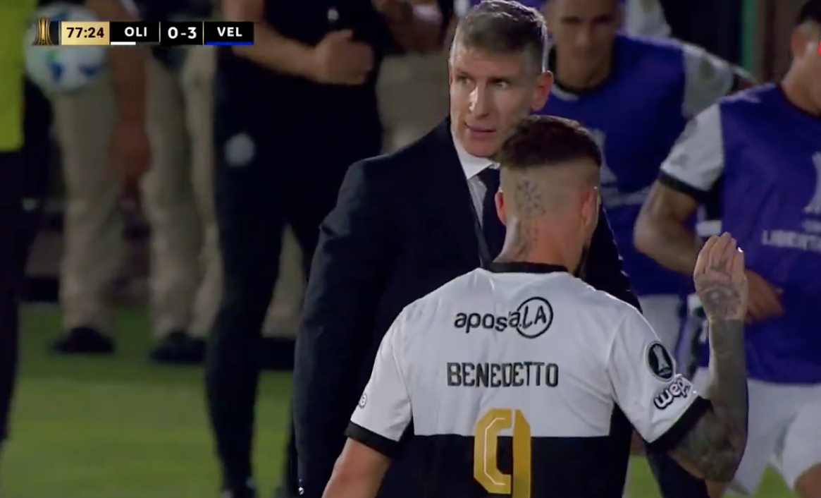 Darío Benedetto fue titular en la derrota de Olimpia.