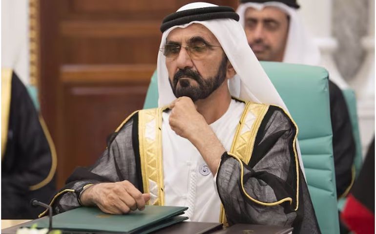 El jeque de Dubai, Mohamed bin Rashid Al Maktoum. El jeque de Dubai, Mohamed bin Rashid Al Maktoum.