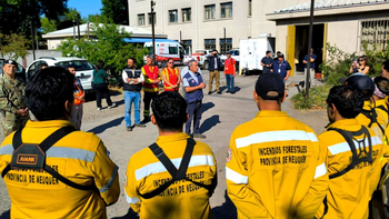 brigadistas neuquinos se suman a combatir los incendios forestales en chile brigadistas neuquinos se suman a combatir los incendios forestales en chile