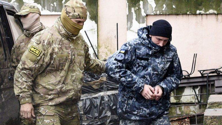 Rusia encarceló a 12 ucranianos por el incidente naval