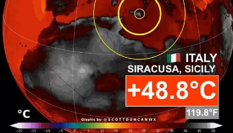 Arde Europa: Italia rozó los 50°C y España emitió un alerta