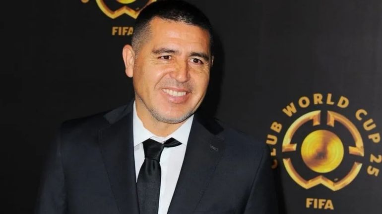 Juan Román Riquelme en el sorteo del Mundial de Clubes Juan Román Riquelme en el sorteo del Mundial de Clubes